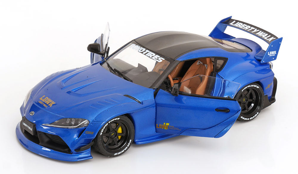 Solido 2025 Toyota GR Supra A90 Liberty Walk Blue Metallic 1:18