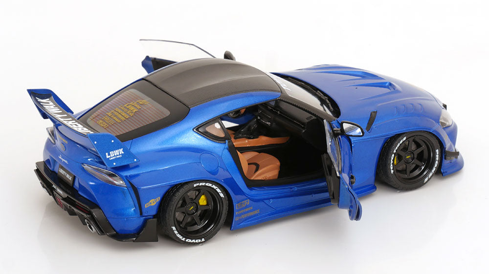 Solido 2025 Toyota GR Supra A90 Liberty Walk Blue Metallic 1:18