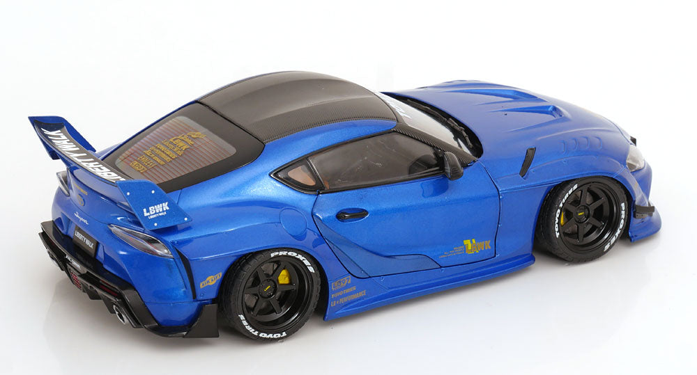 Solido 2025 Toyota GR Supra A90 Liberty Walk Blue Metallic 1:18