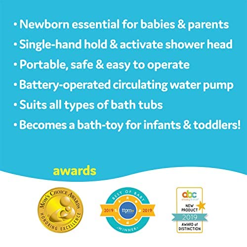 Elephant Baby Bath Shower - Soft Water Rinser for Newborns & Toddlers