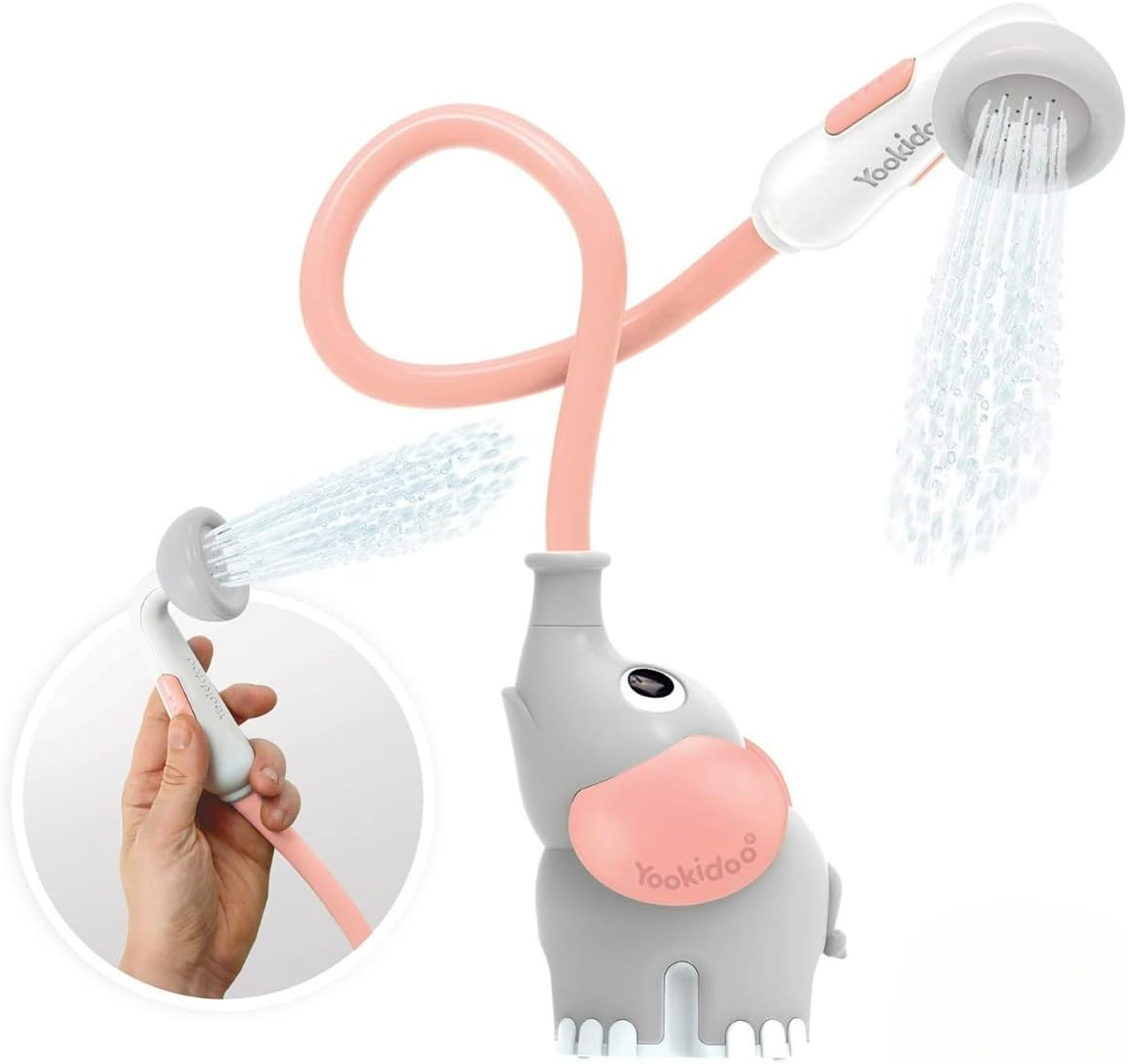 Elephant Baby Bath Shower - Soft Water Rinser for Newborns & Toddlers