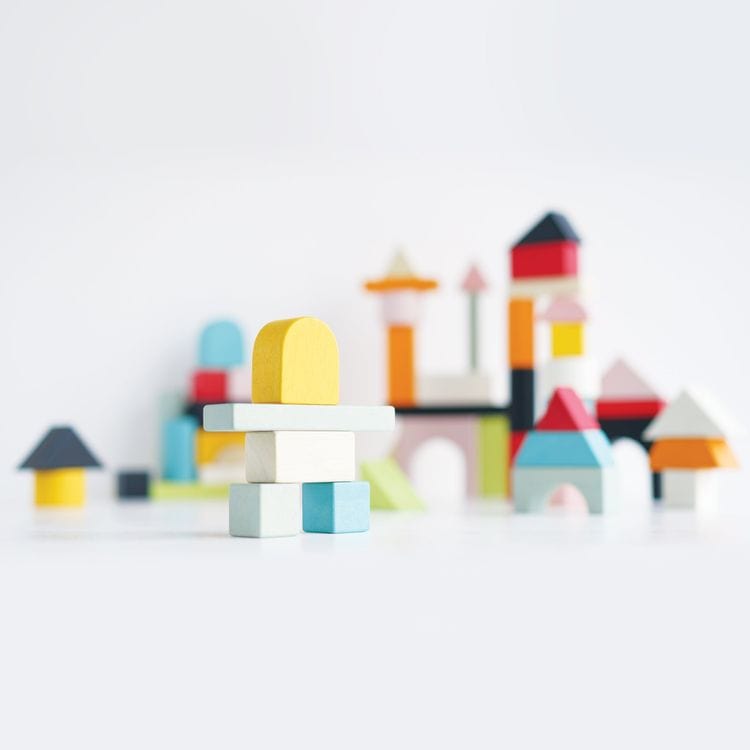 60 Piece Colourful Building Blocks