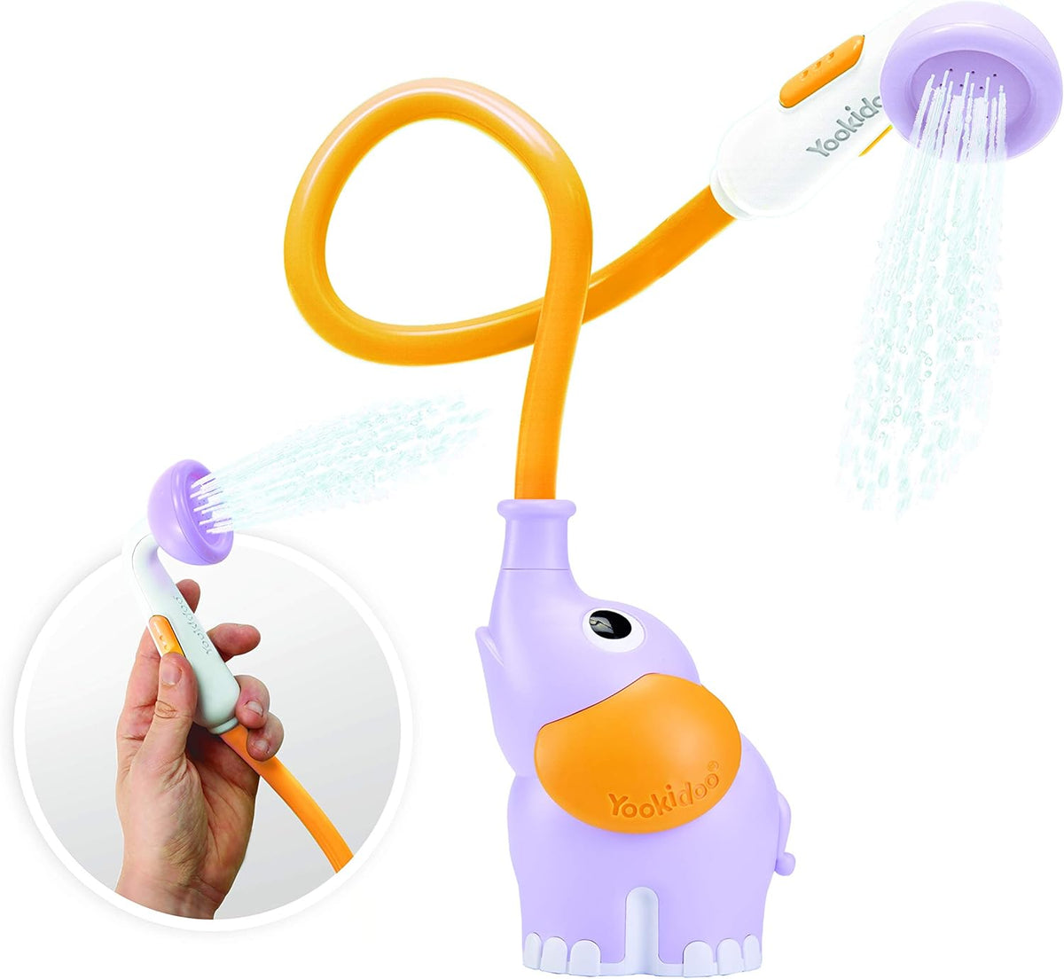Elephant Baby Bath Shower - Soft Water Rinser for Newborns & Toddlers