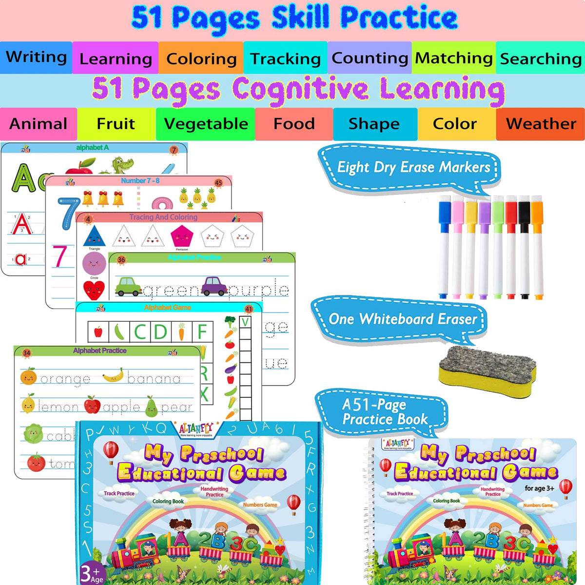 Preschool Learning Activities - First Learning Adventure Workbook