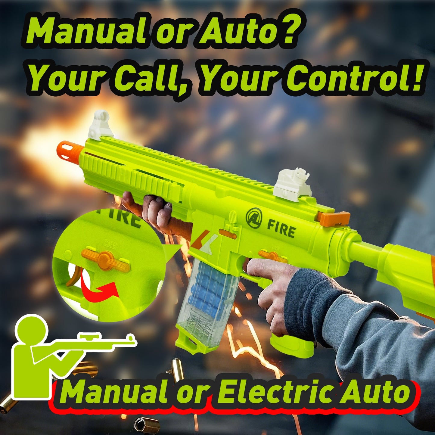 Automatic 416 Toy Gun, Electric Suction Darts Toy Gun, H416 Toy Gun, two shooting modes, for adults, teenagers, holiday gifts, birthday gifts,