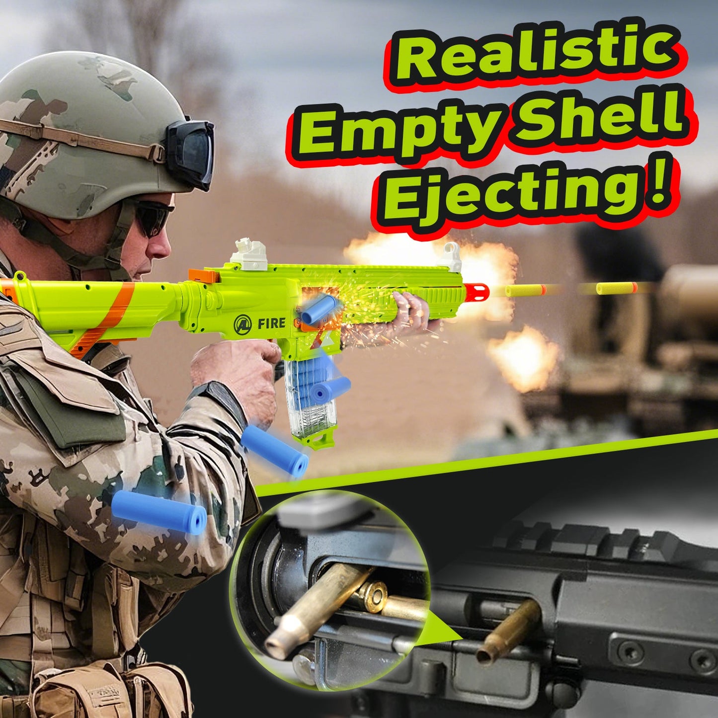 Automatic 416 Toy Gun, Electric Suction Darts Toy Gun, H416 Toy Gun, two shooting modes, for adults, teenagers, holiday gifts, birthday gifts,