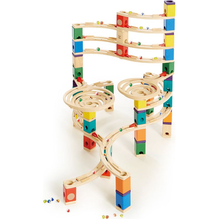 Quadrilla Cyclone Wooden Marble Run Blocks