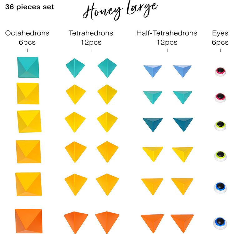 Trido Honey Large Magnet Building Kit - 36 Pieces