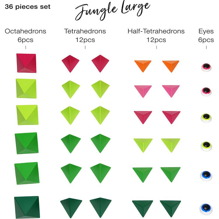 Trido Jungle Large Magnet Building Set - 36 Pieces