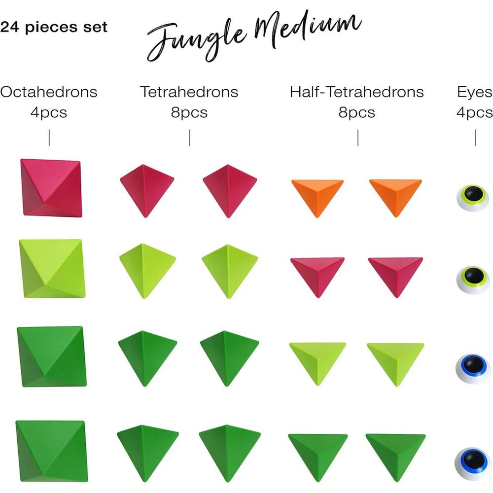 Trido Jungle Medium Magnet Building Set - 24 Pieces