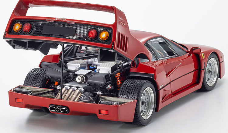 Kyosho 1987 Ferrari F40 LIghtweight Rossa Corsa (Red) Ex Nigel Mansell 1:18